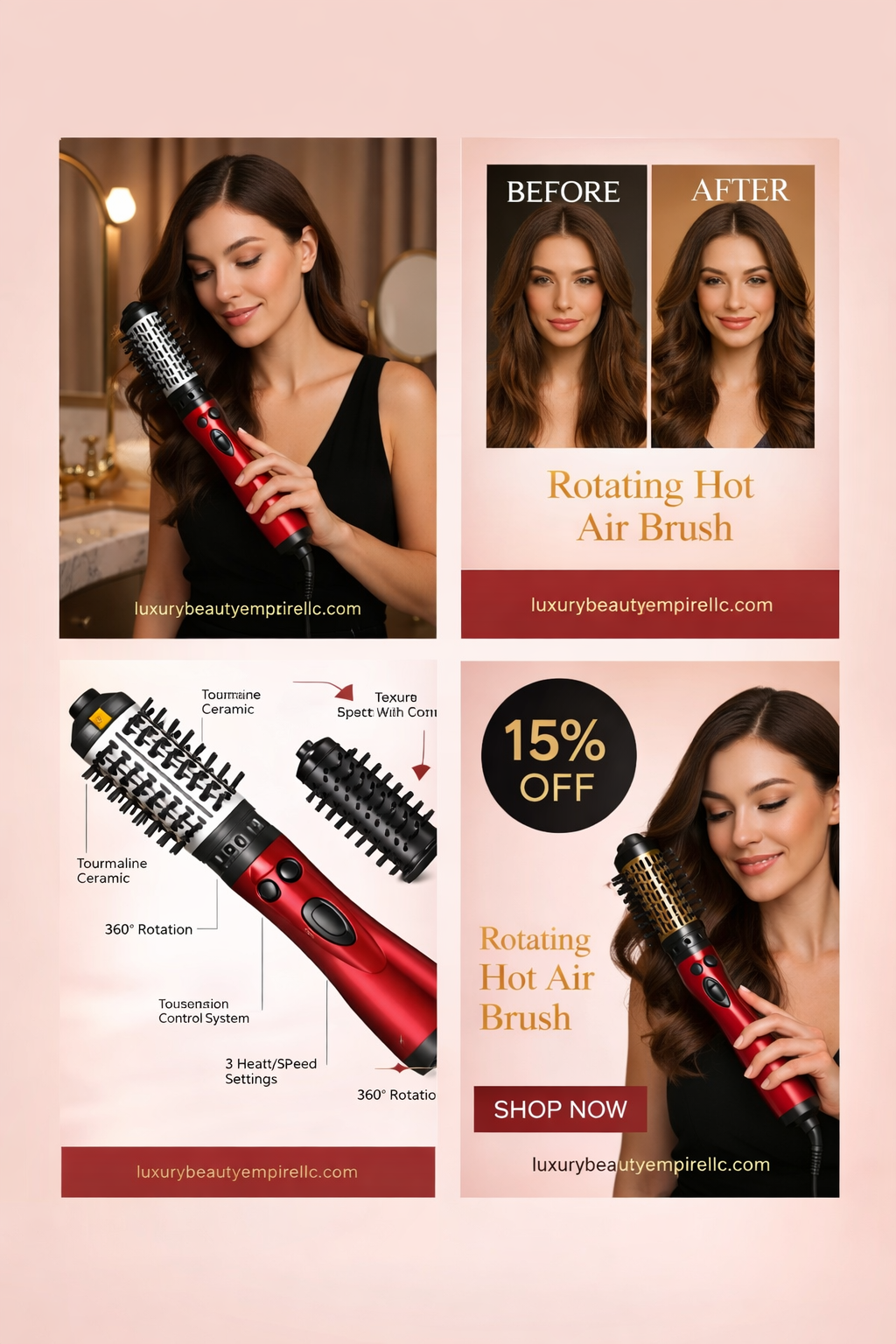 3-in-1 Rotating Hot Air Styler and Dryer