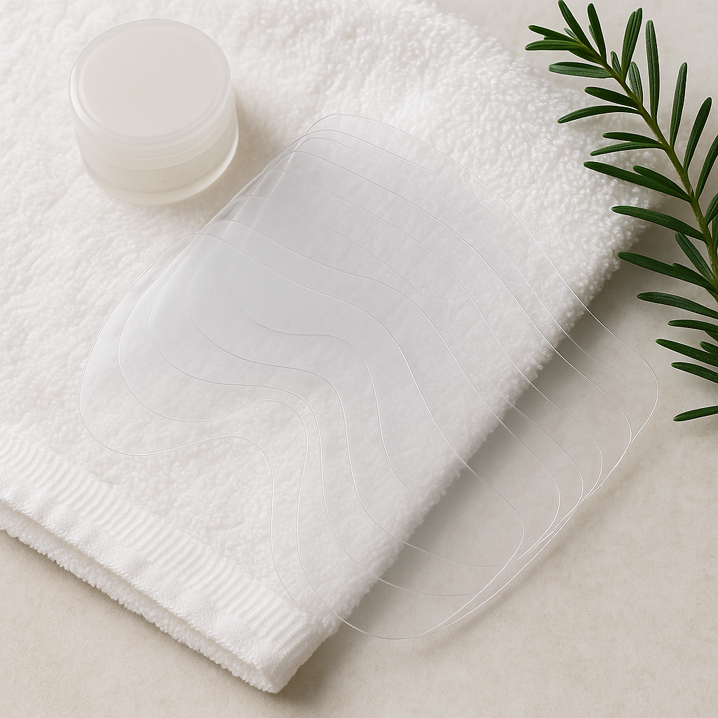 CLOEWCL 30 Pcs Shower Face Eye Shield After Surgery Disposable Clear Plastic Eye Shield for Showering Haircut Hairspray Shower Visor for Adults Lash Aftercare for Salon Supplies Eyelash Extensions