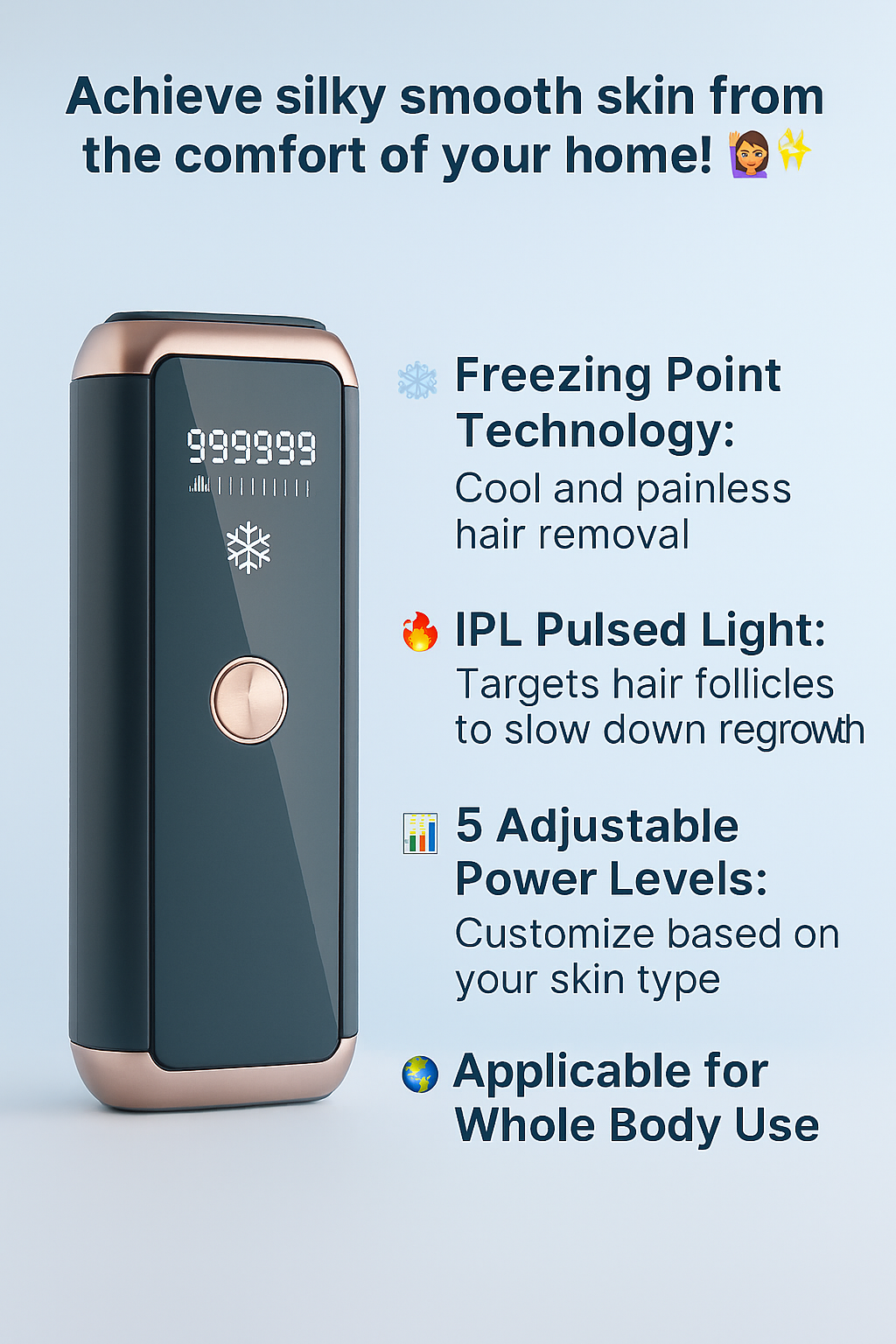 Portable Freezing Point Laser Hair Removal Device