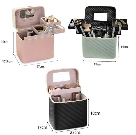 stylish Fashionable Portable Makeup Bag / makeup Storage Box