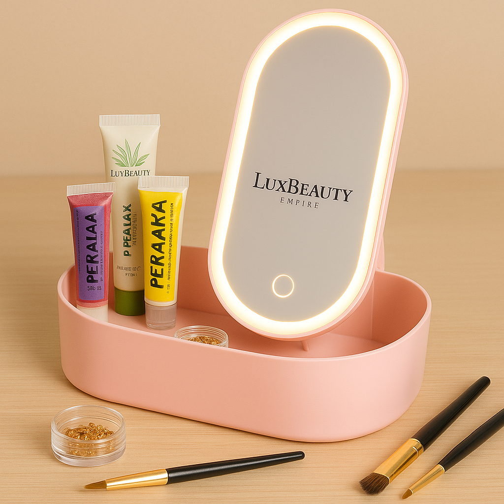 LED Makeup box & Jewelry Case (With Carry-Handle)