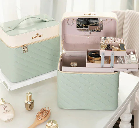 stylish Fashionable Portable Makeup Bag / makeup Storage Box