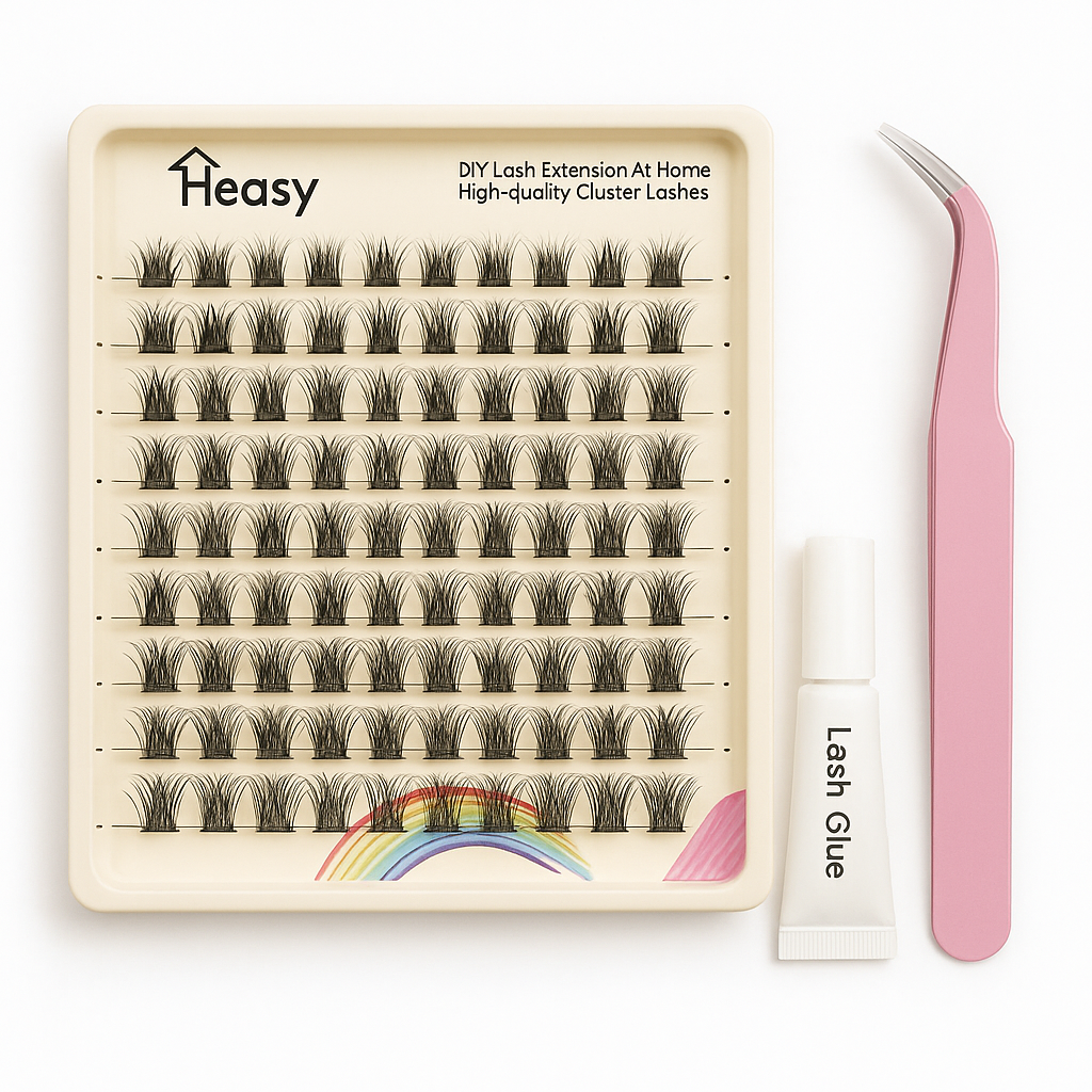 Eyelash Clusters C Curl 144Pcs Lash Clusters 8-16mm Lash Clusters Wide Band Wide Lash Clusters Easy Individual Wispy Fluffy Lash Clusters Kit for Beginners Diy Lash Extension (C Curl 8-16mm)