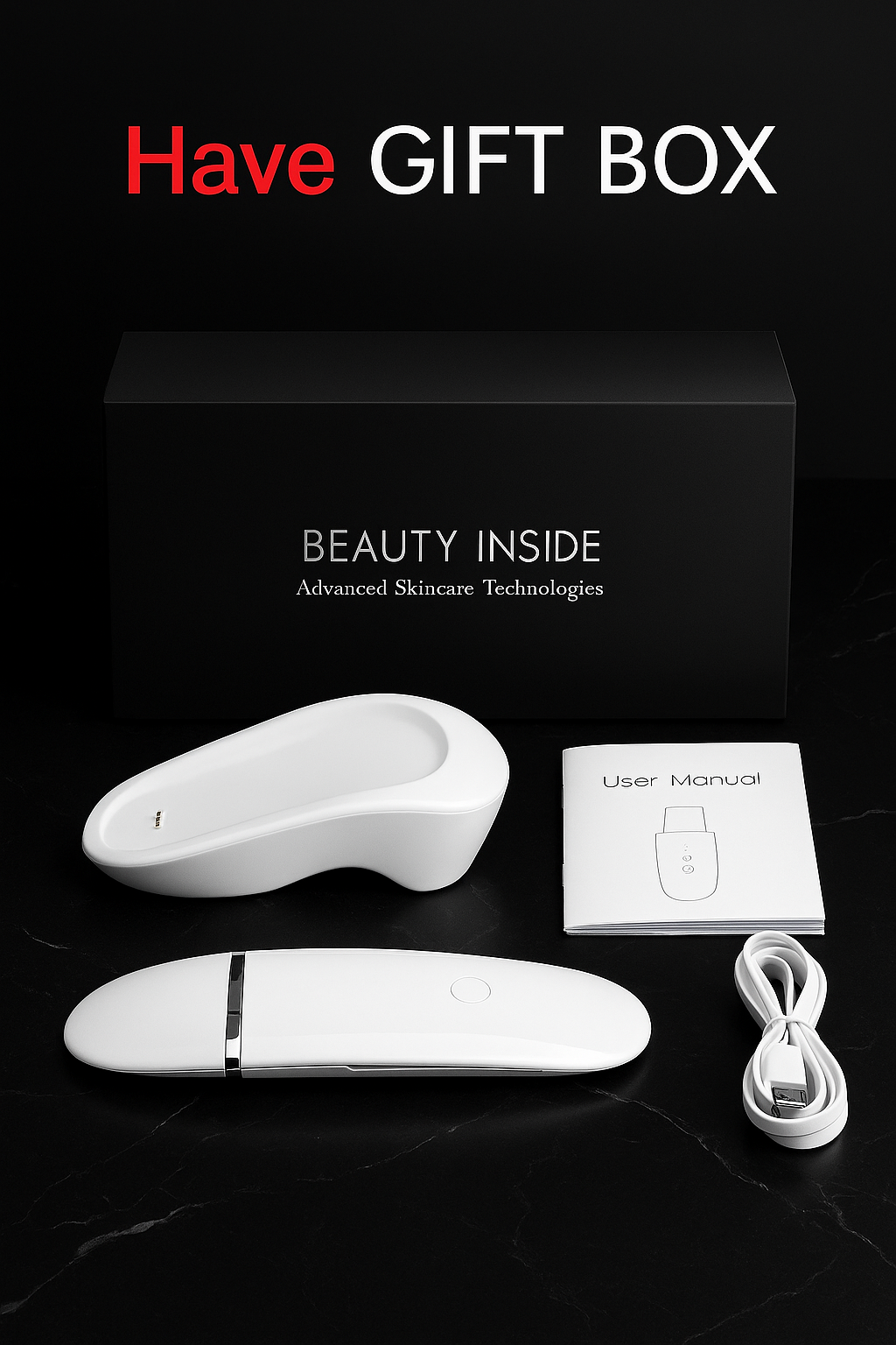 Ultrasonic Face Spatula Skin Scrubber – Wireless