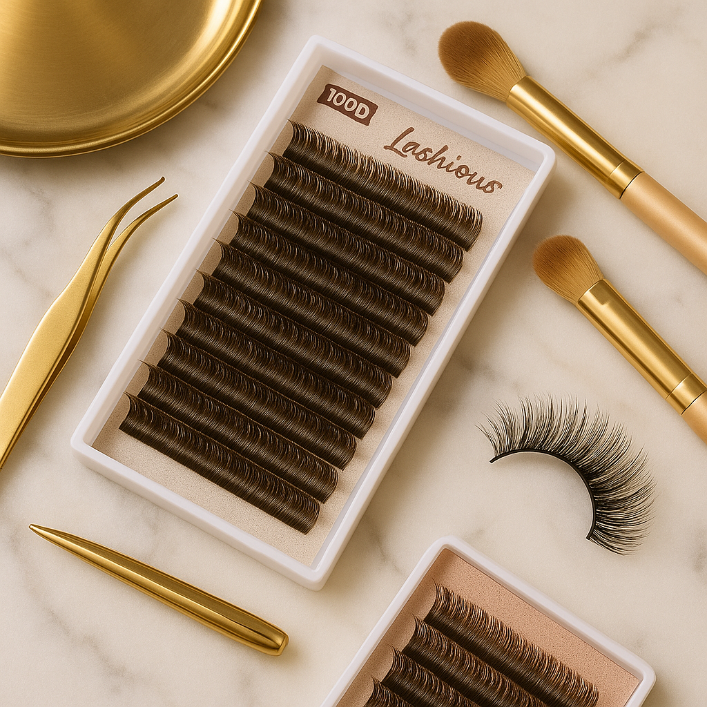 Focipeysa Thick Lash Clusters Fluffy Eyelash Clusters 100D Brown Lash Extensions Volume Individual Eyelash Extensions 14-20mm Clusters Eyelashes Brown Clusters Lashes D Curl DIY Lash Pack