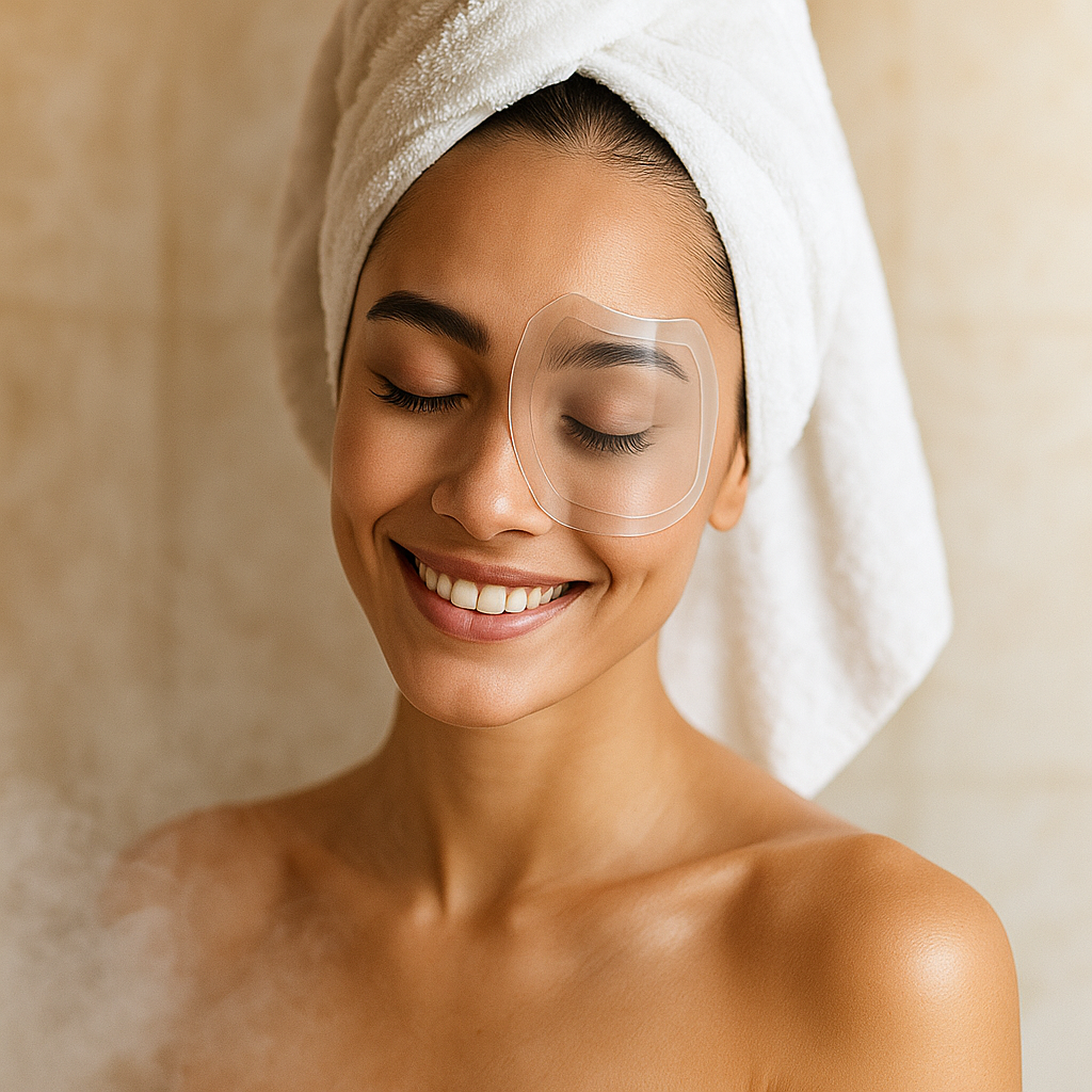 CLOEWCL 30 Pcs Shower Face Eye Shield After Surgery Disposable Clear Plastic Eye Shield for Showering Haircut Hairspray Shower Visor for Adults Lash Aftercare for Salon Supplies Eyelash Extensions