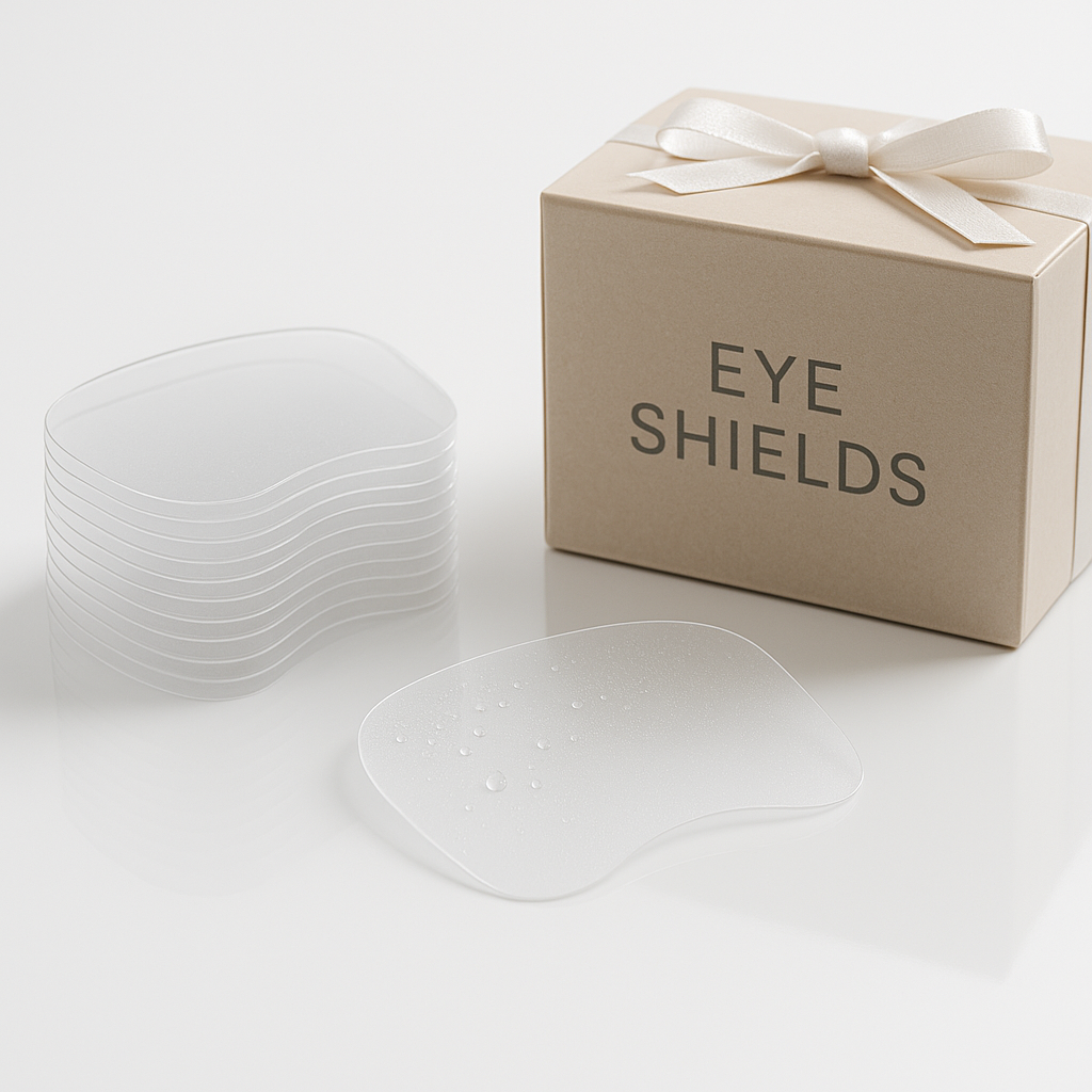 CLOEWCL 30 Pcs Shower Face Eye Shield After Surgery Disposable Clear Plastic Eye Shield for Showering Haircut Hairspray Shower Visor for Adults Lash Aftercare for Salon Supplies Eyelash Extensions