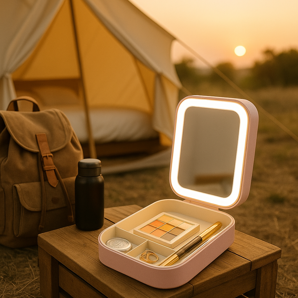 Makeup Storage Box With LED Light