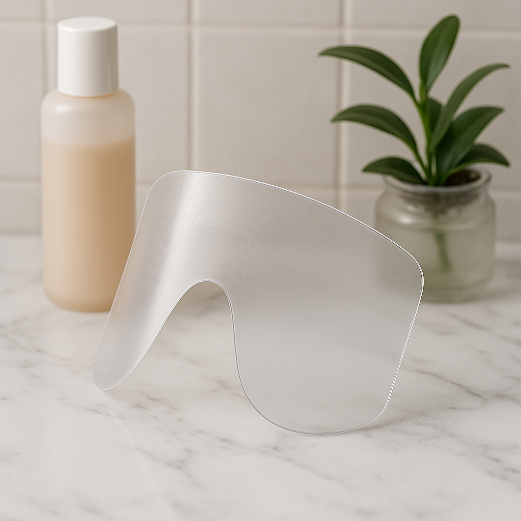 CLOEWCL 30 Pcs Shower Face Eye Shield After Surgery Disposable Clear Plastic Eye Shield for Showering Haircut Hairspray Shower Visor for Adults Lash Aftercare for Salon Supplies Eyelash Extensions