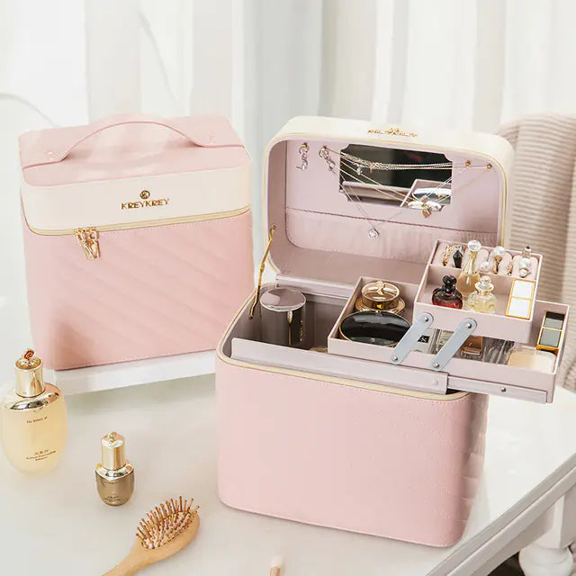 stylish Fashionable Portable Makeup Bag / makeup Storage Box