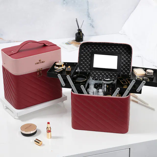 stylish Fashionable Portable Makeup Bag / makeup Storage Box
